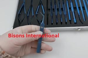 Juego de Instrumentos Quirúrgicos Oftálmicos para Cataratas BISONS, Alta Calidad, Certificación CE, Manuales, de Acero Inoxidable - Product Image 2