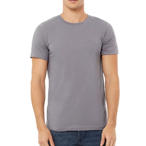เสื้อยืดผู้ชายสีเทาอ่อนทรงเข้ารูป คอกลม แขนสั้น ผ้าสเตรช ใส่สบายทุกวัน เหมาะกับฤดูร้อน สไตล์โมเดิร์น - Product Image 1
