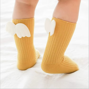 Baby Girls <b>Knee</b> <b>High</b> <b>Socks</b> Angel Wing Summer Autumn Cotton <b>Socks</b> Solid Candy Color Kids Toddler Short <b>Socks</b> for Children - Product Image 1