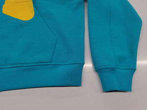 เสื้อฮู้ดซิปแบบสั่งทำ OEM ผ้าฝ้ายแท้ 100% หนัก 500 กรัม ย้อมสีพื้น ทรงโอเวอร์ไซส์ สไตล์วินเทจ - Product Image 4