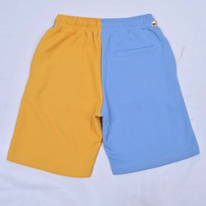 Pantalones Cortos de Hombre con Bloques de Color, Aplique de Llave Relámpago, Cintura Media, Cordón Ajustable, Secado Rápido, Antiarrugas, Estilo Casual Urbano, Bolsillos, Algodón - Product Image 4