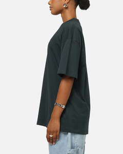 T-shirt noir surdimensionné unisexe OEM ODM, coupe ample, coton doux, logo personnalisé, style streetwear minimaliste - Product Image 5