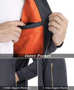 Blouson Bomber Homme Personnalisé 100% Polyester Style Urbain Nouveau Design Hiver Léger et Respirant - Product Image 4