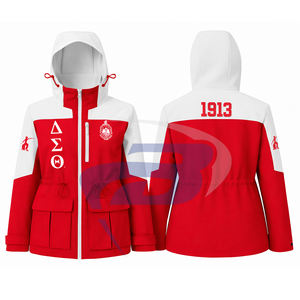 Chaqueta Impermeable Delta Sigma Theta DST Sorority, Chaqueta Deportiva con Capucha, Chaqueta Impermeable de Alta Calidad para Mujer - Product Image 1