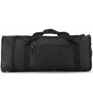 Sac de voyage en tissu Oxford noir avec compartiment à chaussures pour le camping et les activités de plein air, sac de rangement pour toutes les saisons - Product Image 2
