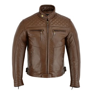 High Quality Outdoor Use Custom Made Motorbike Leather <b>Jacket</b> <b>Men</b> Lightweight Winter Wear Genuine Leather Motorbike <b>Jacket</b> - Product Image 1