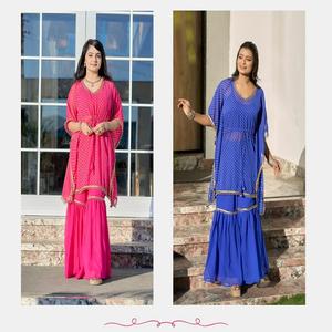 Nuevo Conjunto de Pantalón y Top de Algodón de Diseño para Fiestas, con Bordado Elegante en la Dupatta, que Absorbe la Humedad y no se Arruga, Ideal para Bodas y Diwali - Product Image 2