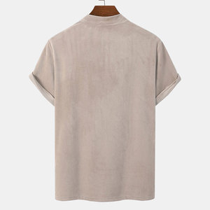 เสื้อยืดผู้ชายแขนสั้นคลาสสิก ผ้าฝ้าย 100% คอกลม เนื้อผ้าเรียบลื่น ระบายอากาศได้ดี สวมใส่สบาย และมีสไตล์เรียบง่าย - Product Image 2