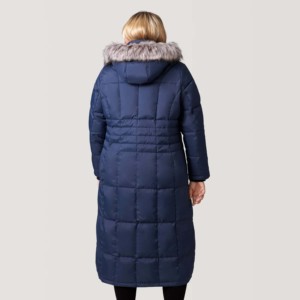 Parka Larga Acolchada para Mujer, Color Verde Oliva, con Capucha, Manga Larga, Color Sólido, Forro de Borrego Grueso e Impermeable, Estilo Casual - Product Image 6