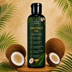 Aceite de Coco Puro para Cabello y Piel |   Aceite de Coco Virgen Natural para el Crecimiento del Cabello, Cuidado del Cuero Cabelludo y Humectación de la Piel - Product Image 3