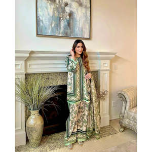 ชุดนักออกแบบสำหรับผู้หญิงชุดงานปาร์ตี้พิมพ์ลายแรงบันดาลใจในการพิมพ์ดิจิตอล - Product Image 6