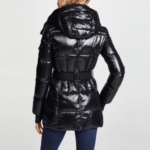 Premium Custom Hooded <b>Women</b> Puffer Jacket <b>Winter</b> Warm Waterproof Insulated Windproof <b>Padded</b> Quilted Bubble <b>Coat</b> Outfit - Product Image 3