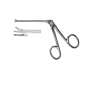 Tijeras microquirúrgicas para oídos Metal Med Bellucci, plateadas/color personalizado, acero inoxidable de grado médico, manuales, con certificación CE, reutilizables, 16.5 cm - Product Image 6