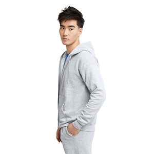 Custom Logo Zipper Blank Hoodies Manufacturers Heavyweight French Terry Oversized 100% Cotton Long Boxy Hoodie Winter Men - Product Image 3
