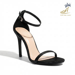 Sandalias de Mujer de Vietnam, Tacón Alto de 10 cm, Punta Abierta, Cuero PU, Correa de Tobillo, Zapatos de Moda para Fiesta - Product Image 2