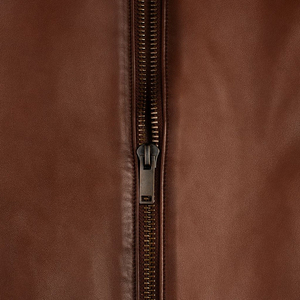 Veste en cuir véritable pour homme, élégante, noire, d'hiver, imperméable et respirante, coupe-vent, à capuche, logo personnalisé, fermeture éclair, OEM, étiquette privée - Product Image 6