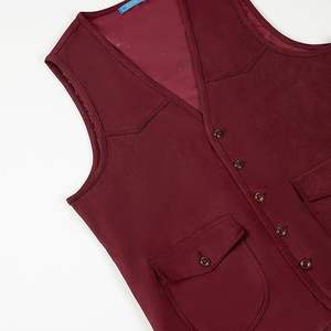 Chaleco de Cuero Casual de Diseño Personalizado de Calidad para Hombre, Chaleco de Motocicleta con Múltiples Bolsillos para Invierno, Chaleco Personalizable - Product Image 2