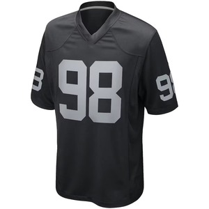 Maillot de football américain OEM haut de gamme, vente en gros, design personnalisé, 100 % polyester, unisexe, manches courtes, antibactérien, respirant, en promotion - Product Image 2