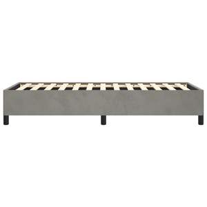 โครงเตียงกำมะหยี่สีเทาอ่อนรูปทรงสี่เหลี่ยมผืนผ้าขนาด Twin XL หุ้มเบาะ ประเภทสินค้า - Product Image 6