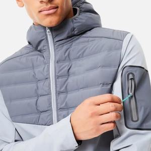 Veste coupe-vent hybride légère pour homme, imperméable, matelassée, thermique, softshell, à capuche, sportive, décontractée, pour la course à pied - Product Image 2