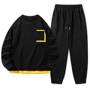 ชุดวอร์มสองชิ้นสำหรับผู้ชายชุดวิ่งออกกำลังกายมีฮู้ดและกางเกงยางยืดชุดออกกำลังกายพิมพ์ลาย3D สำหรับผู้ชาย - Product Image 4