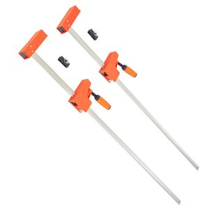 Set di 2 morsetti paralleli per falegnameria da 50 pollici, morsetti a barra in plastica ad alta resistenza con limite di carico di 1100 libbre, morsetto a F per tubi a pressione - Product Image 1