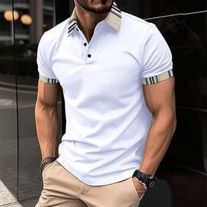 Camiseta de polo de golf para hombre, al por mayor, con logotipo bordado personalizado, transpirable, de algodón, tela jersey sólida, estilo uniforme. - Product Image 3