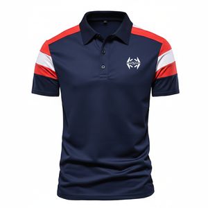 เสื้อโปโลแขนสั้นแฟชั่นคอปกผู้ชายฤดูร้อนปี 2026 พร้อมลายพิมพ์ กระต่ายผี เสื้อโปโลแขนสั้น - Product Image 1