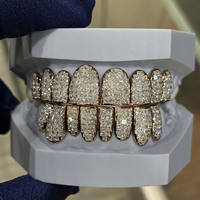 Grillz personnalisés en argent S925 avec Moissanite D VVS et diamant de laboratoire, taille princesse, certifiés par une tierce partie, cadeau d'anniversaire pour lui