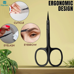 Customized Made Durable Precision Cuticle And <b>Nail</b> Scissors & Protective Leather Case Matte Black Stainless Steel <b>Nail</b> <b>Tools</b> - Product Image 6