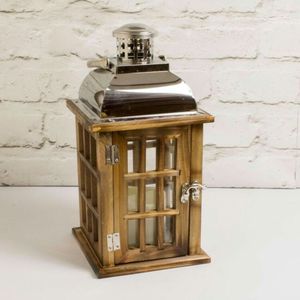 Remarkable Wooden <b>Candle</b> <b>Lantern</b> Tailored For Decorative Harmony Through Lasting Illumination And Elegant Presence - Product Image 5