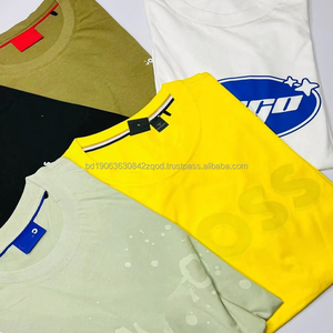 Camiseta de algodón para hombre, talla L, color liso, bordada, elástica, de spandex, estampada, XXL, fabricada en Bangladesh, para primavera/verano. - Product Image 4
