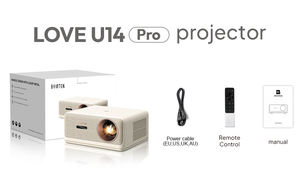 Nouvelle Arrivée BYINTEK LOVE 5 U14Pro Projecteurs Smart Android Anti-Poussière 1080P Cinéma 3D 4K Pour Home Cinéma Avec Tissu Artistique Offert - Product Image 6