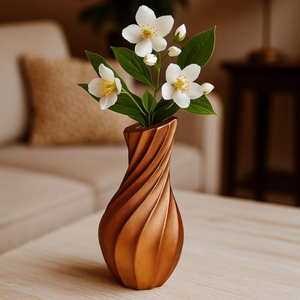 Vase décoratif artisanal en métal et fer, durable, léger, résistant à la rouille, porte-fleurs pour la maison, le salon, la chambre, le bureau, l'hôtel - Product Image 4