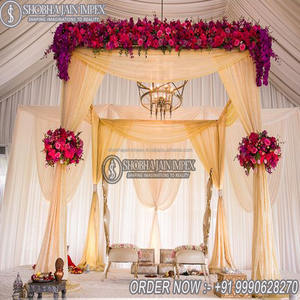 Mandap Tradicional de Fibra del Sur de la India, de Gran Tamaño, Profesional, Duradero, para Uso en Interiores, para Bodas - Product Image 2