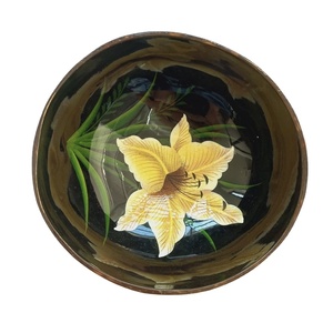 Tazón de Cáscara de Coco Vietnamita Hecho a Mano, Material Natural, Plato para Servir, Reutilizable, Decoración para Cocina y Comedor - Product Image 1