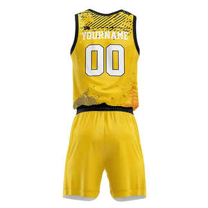 Fabricant en gros d'uniformes de basket-ball à séchage rapide par sublimation, 100% polyester, uniformes de basket-ball pour hommes en grande taille - Product Image 2