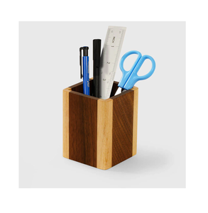 Wood Pen Holder functional <b>Dedicated</b> Desktop Storage Pen Holder Custom Made Logo Wood Pencil Holder - Product Image 5