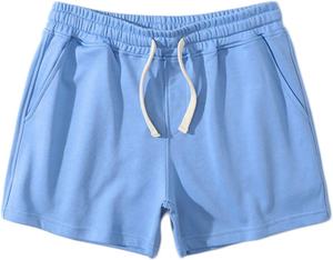 New Custom Solid Casual Lined Double <b>Layer</b> Pockets Quick Dry Athletic Jogger Sports Workout 2 in 1 Men Gym Shorts - Product Image 2