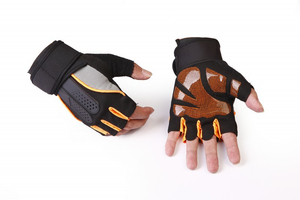 Guantes de Ciclismo Transpirables de Medio Dedo, Guantes Deportivos Antideslizantes y Transpirables para Gimnasio, Montañismo, Fitness, Spandex Universal - Product Image 5