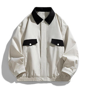Mens Thin Lightweight Breathable Casual Fashion Outerwear Wind Resistant Outdoor Street <b>Coach</b> Jacket Front Logo For Men's - Product Image 1