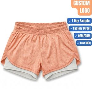 Quick Dry 150GSM 2 in 1 Mesh Outdoor Sport Shorts Compression Inner Liner OEM Wholesale - Product Image 1