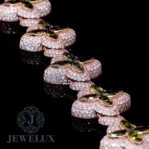 High Quality Moissanite Diamond Tennis Bracelet <b>Iced</b> <b>Out</b> Hip Hop Jewelry for Men and Women Custom Gold Silver Plated <b>Chain</b> - Product Image 2