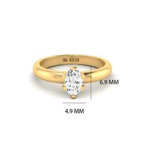 Oval Zircon <b>Rose</b> <b>Gold</b> Tone Silver <b>Ring</b> Hypoallergenic Recycled 925 Band For <b>Men</b> Women - Product Image 3
