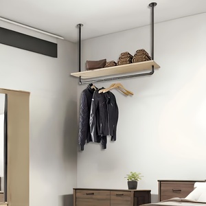 <span class=keywords><strong>Porte</strong></span>-<span class=keywords><strong>manteau</strong></span> <span class=keywords><strong>mural</strong></span> industriel <span class=keywords><strong>de</strong></span> 40 pouces, séchoir à vêtements <span class=keywords><strong>pour</strong></span> placard, chambre, <span class=keywords><strong>salle</strong></span> <span class=keywords><strong>de</strong></span> <span class=keywords><strong>bain</strong></span>, organisateur <span class=keywords><strong>de</strong></span> rangement Y-04 - Product Image 4
