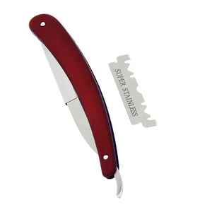 Professional Curve Straight Razor <b>Men</b> Wood Handle Barber Shaving Spider Pattern Face Cleaning Stainless Steel Blade A+ Grade - Product Image 5