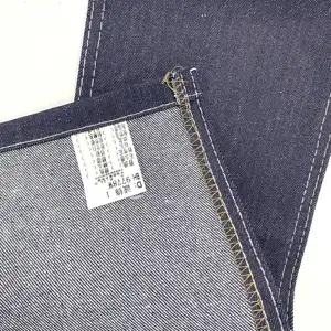 Sarja 3/1 algodão poliéster viscose spandex tecido jeans elástico para jeans feminino