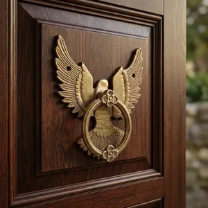 Battant de porte décoratif en laiton antique pour maison, villa, hôtel et bureau - En vente - Product Image 2