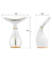 Vente flash - Masseur électrique portable pour le cou et le visage - 45 rouleaux chauffants pour le visage - Garantie 1 an - Pour hommes et femmes