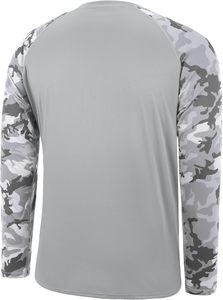 Customized UPF 50 Quick Dry 100% Polyester Fishing <b>Sunscreen</b> Long Sleeve Fishing Hiking Shirt Breathable Moisture Wicking Sun - Product Image 4